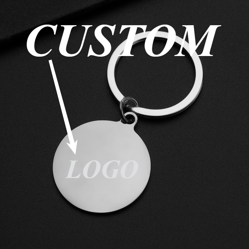 Car Accessories Wholesale - 1pc Custom Keychain Personalized Stainless Steel