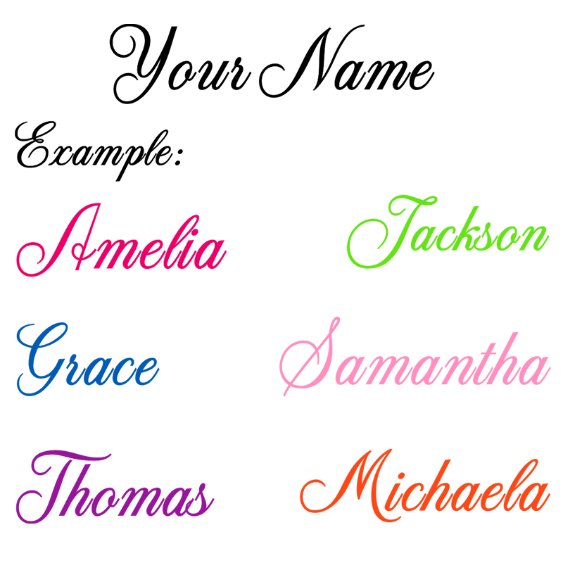 Car Accessories Name - Personalized Name Vinyl Decal Wall Sticker