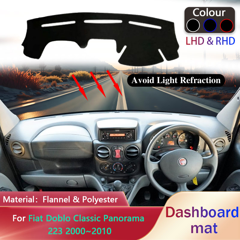 Car Anti-Slip Dashboard Mat - Car Dashboard Cover for Fiat Doblo