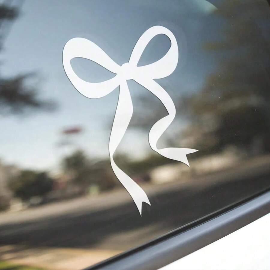 1 Pc Bow Car Decal, Vinyl Girl - Car Accessories For Women ulasan dan harga