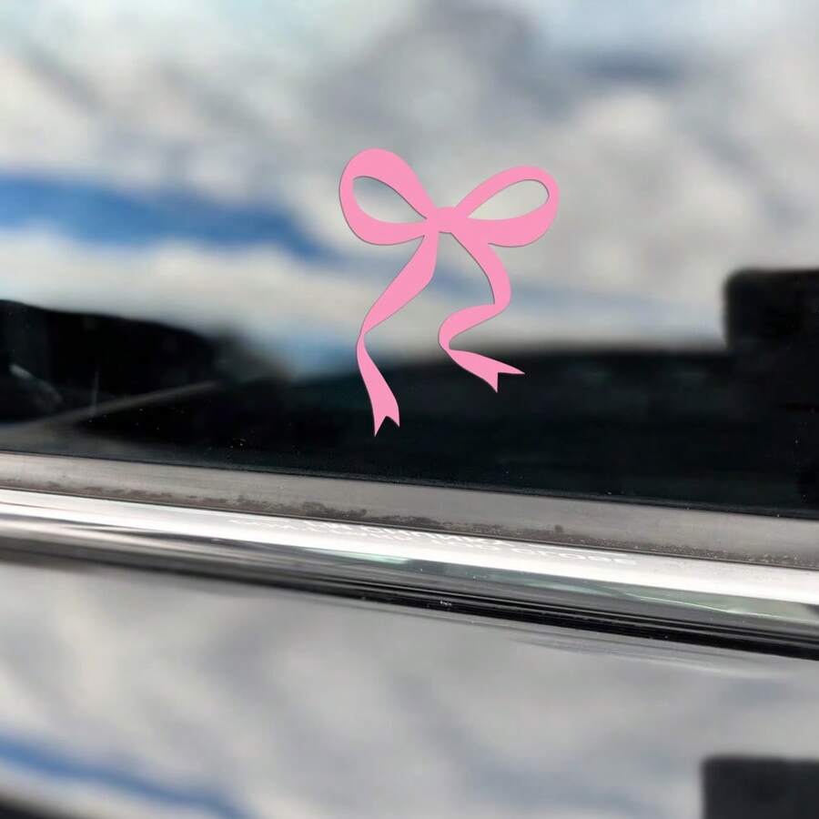 1 Pc Bow Car Decal, Vinyl Girl - Car Accessories For Women ulasan dan harga