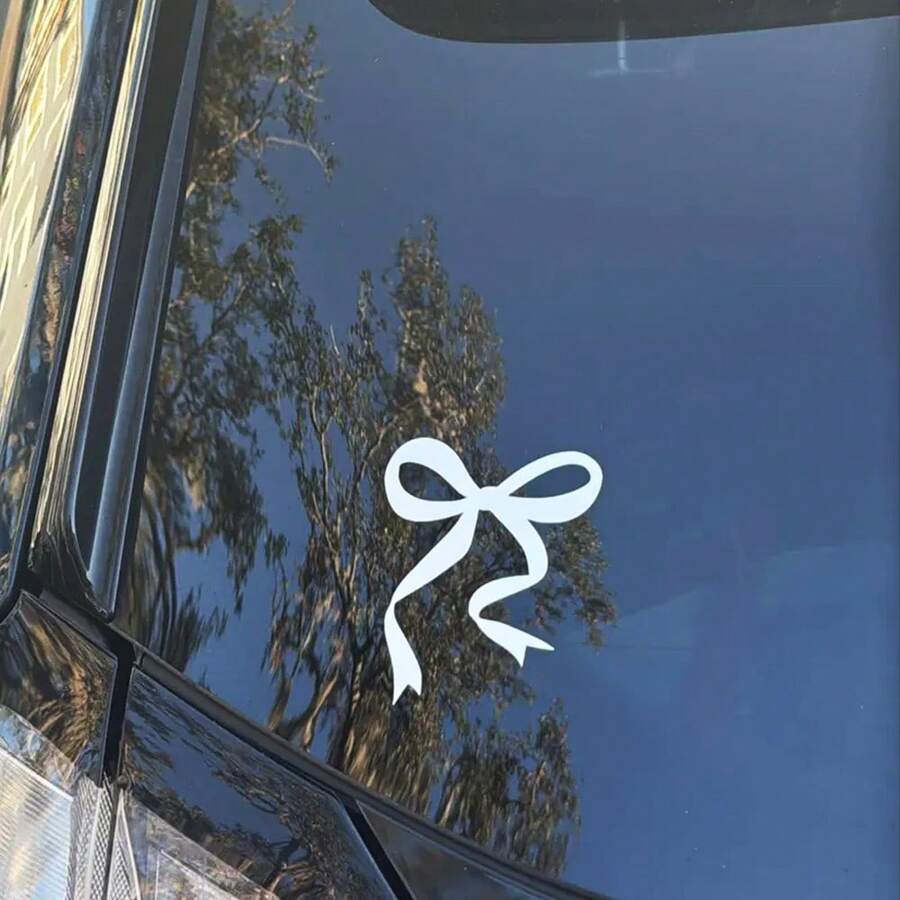 1 Pc Bow Car Decal, Vinyl Girl - Car Accessories For Women ulasan dan harga
