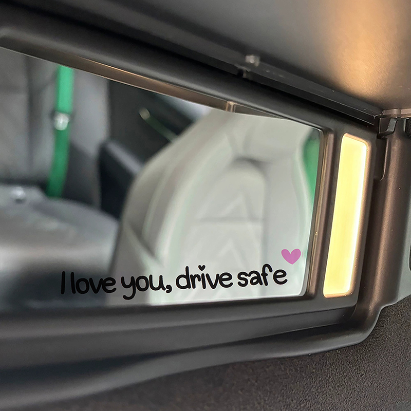 I Love You Drive Safe Car Mirr - Car Accessories For Women ulasan dan harga
