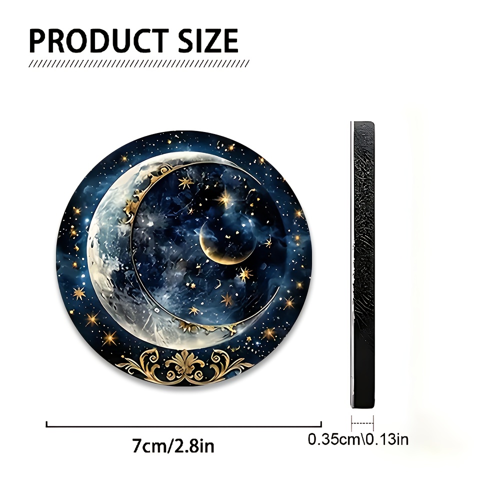 2pcs Starry Night Moon Car Cup - Car Accessories For Women ulasan dan harga