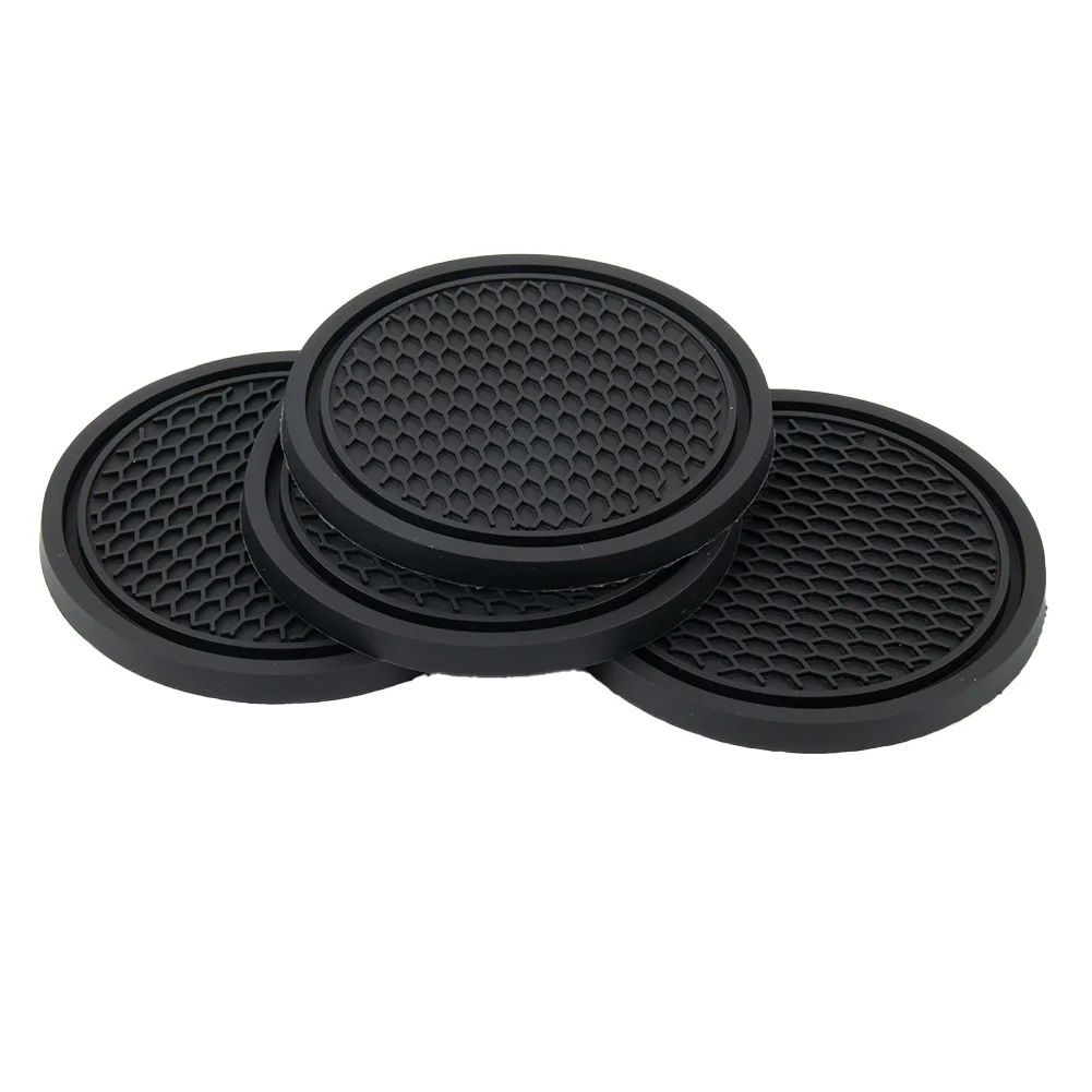4pcs Car Coaster Non-Slip Sili - Car Accessories Unique ulasan dan harga