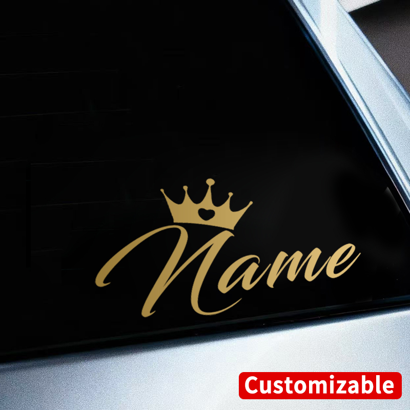 Custom Crown Name Waterproof S - Car Accessories Name ulasan dan harga