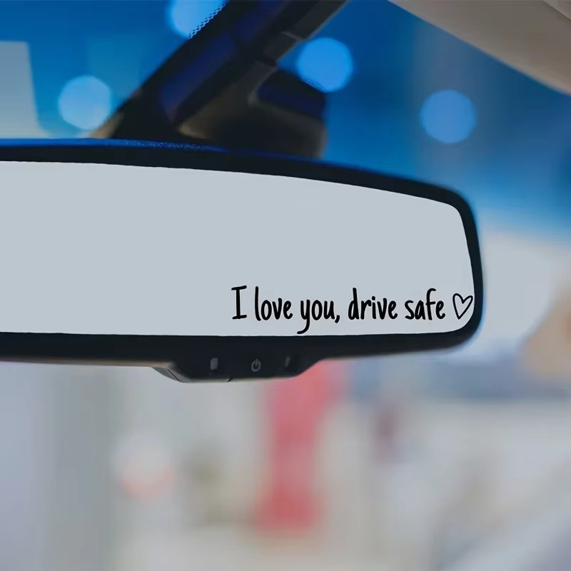 I Love You Rearview Mirror Dec - Car Accessories For Women ulasan dan harga