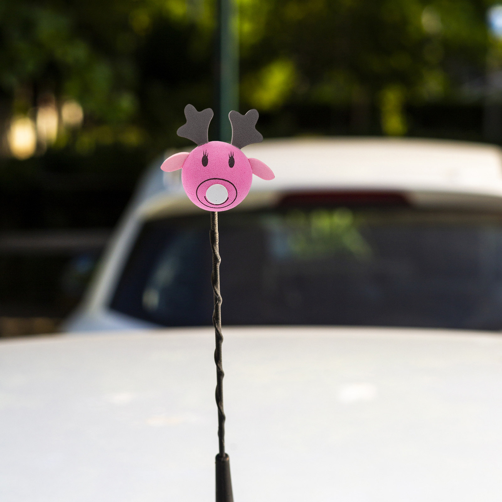 2Pcs Reindeer Car Antenna Ball - Car Accessories Unique ulasan dan harga