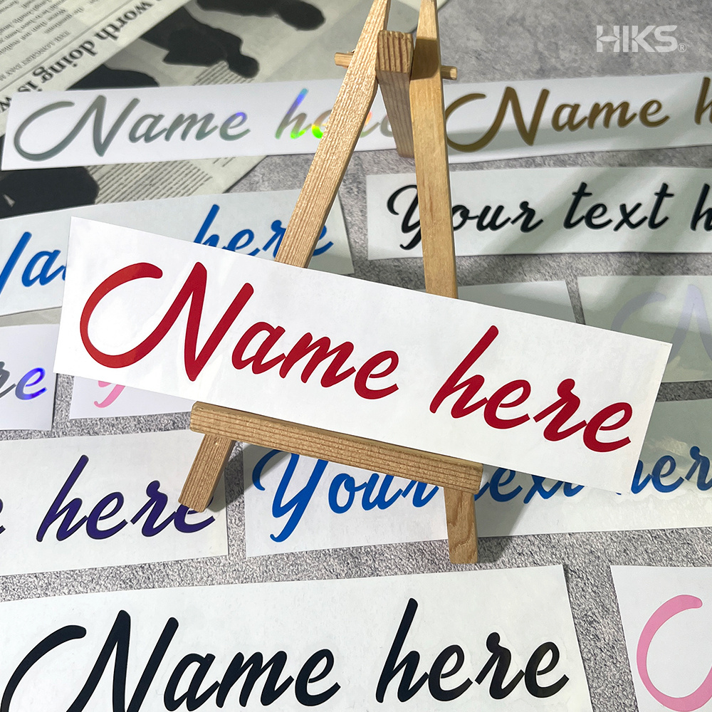 2PCS Custom Cursive Name Vinyl - Car Accessories Name ulasan dan harga