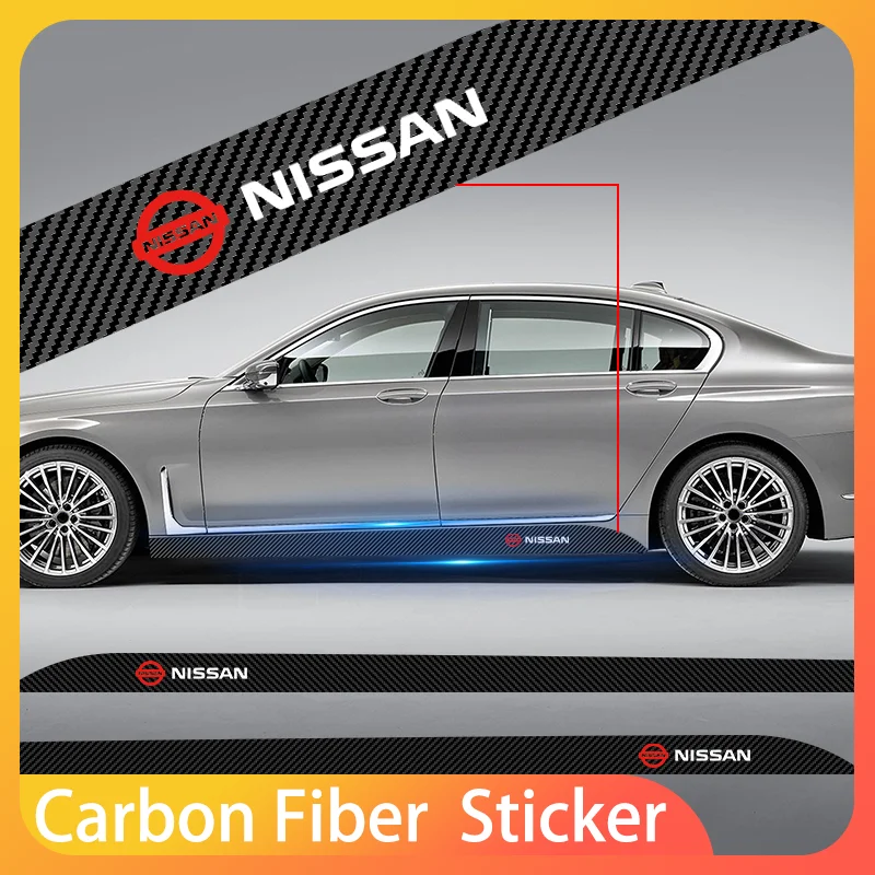 2pcs Car Logo Carbon Fibre Sid - Car Accessories Nissan Xtrail ulasan dan harga