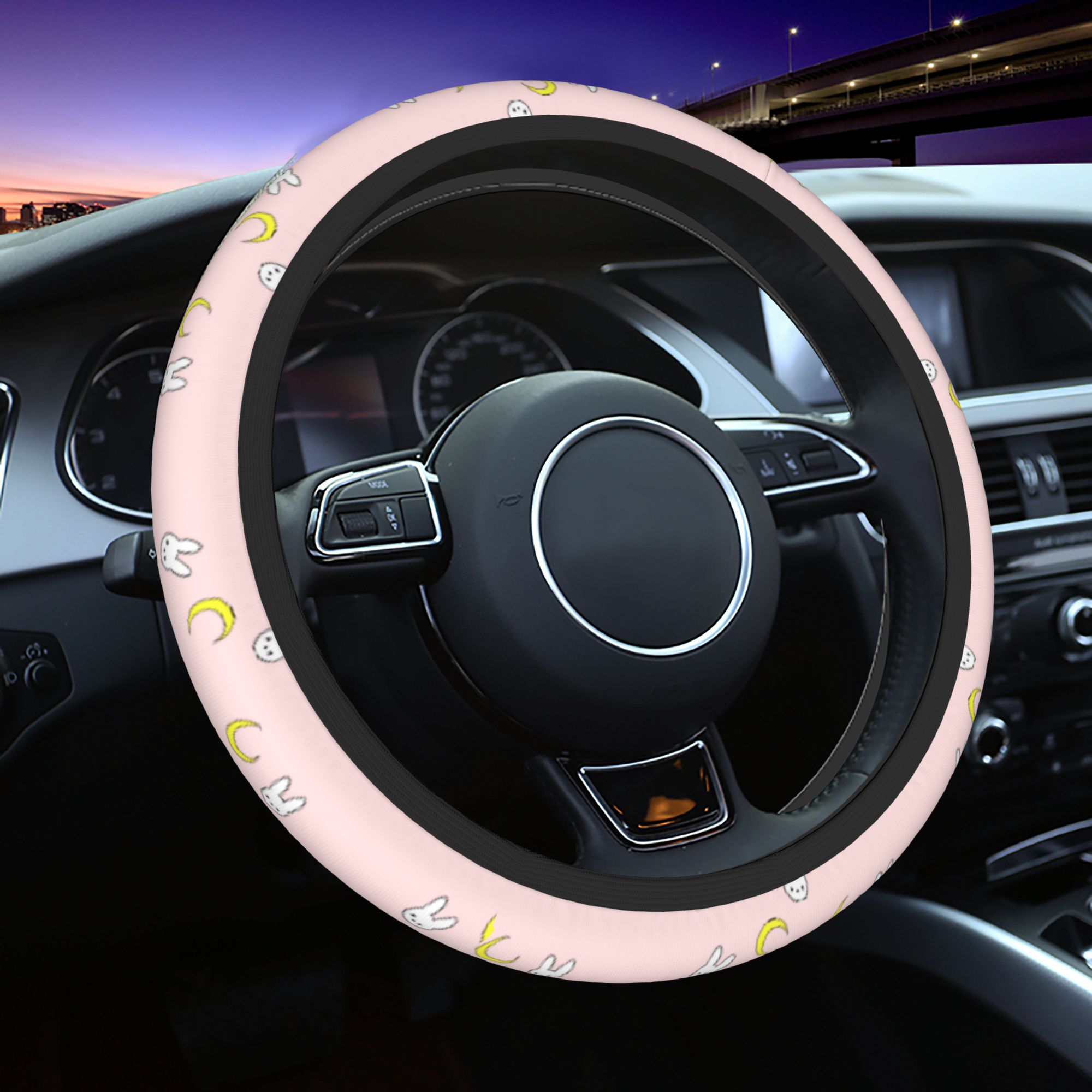 Usagi Car Steering Wheel Cover - Car Accessories Unique ulasan dan harga