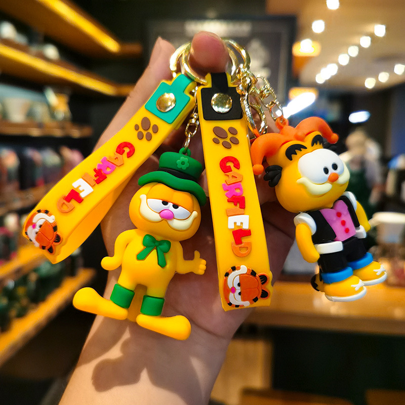 Creative Garfield Keychain Car - Car Accessories Wholesale ulasan dan harga