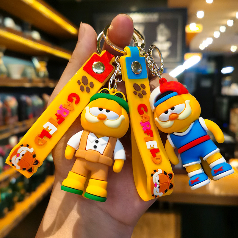 Creative Garfield Keychain Car - Car Accessories Wholesale ulasan dan harga