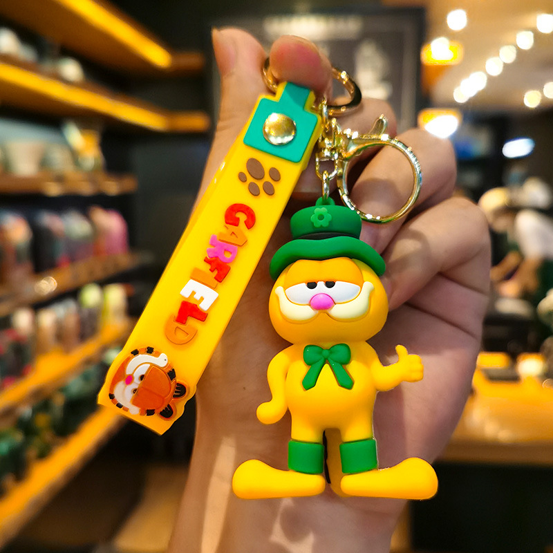Creative Garfield Keychain Car - Car Accessories Wholesale ulasan dan harga