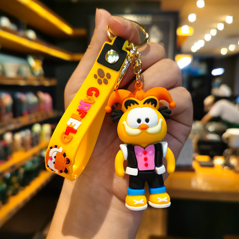 Creative Garfield Keychain Car - Car Accessories Wholesale ulasan dan harga