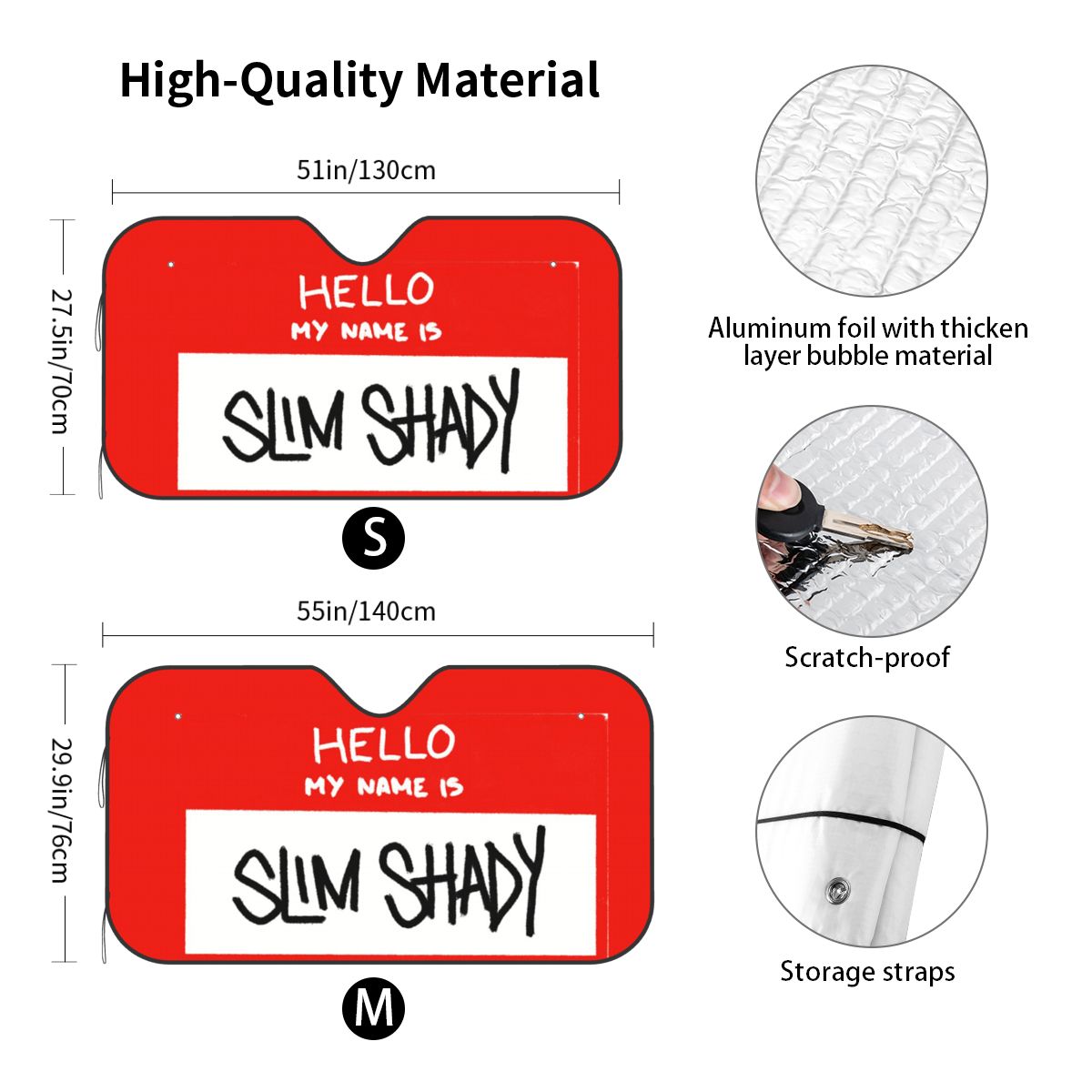 Hello My Name Is Slim Shady Em - Car Accessories Name ulasan dan harga