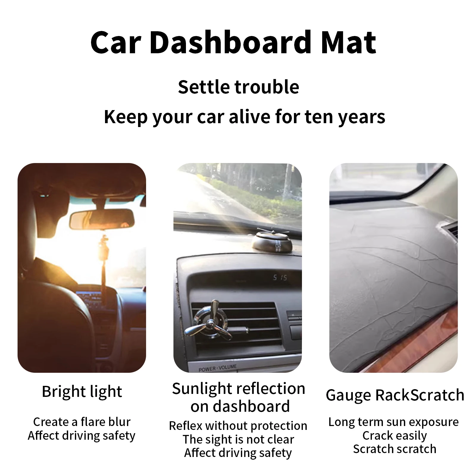 for Toyota Camry 2007-2011 XV4 - Car Anti-Slip Dashboard Mat ulasan dan harga