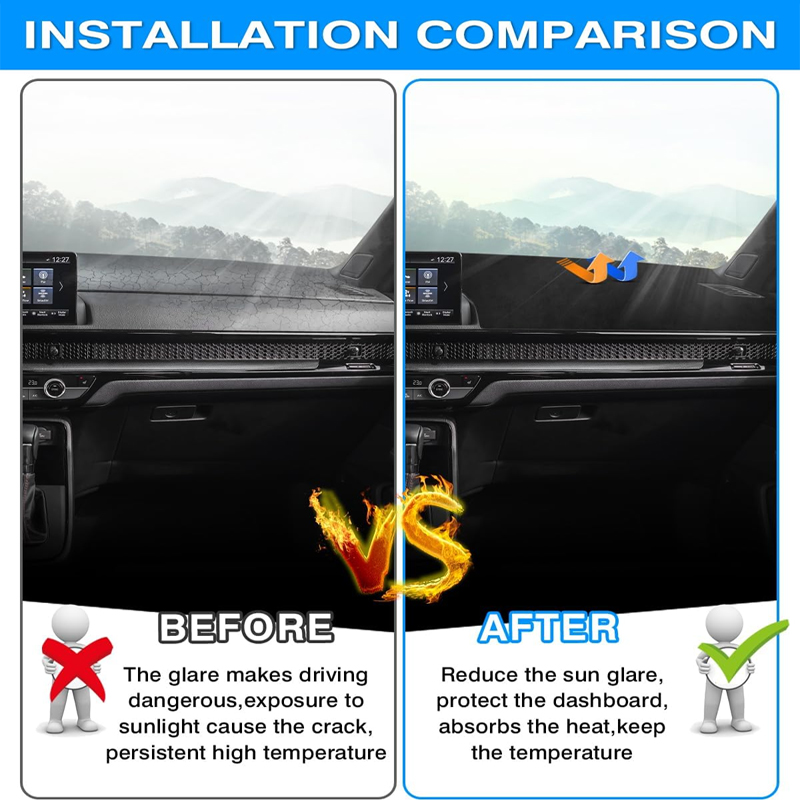 Anti-Glare Dashboard Cover Das - Car Anti-Slip Dashboard Mat ulasan dan harga