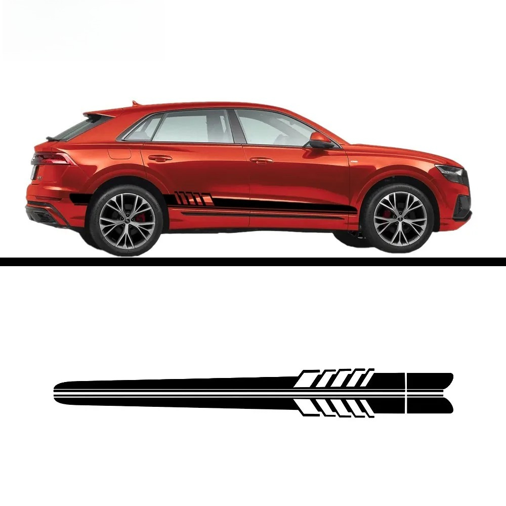 Car Side Stripe Vinyl Decal St - Car Accessories Unique ulasan dan harga