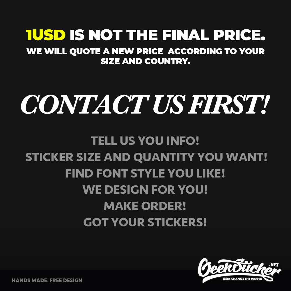 Custom Bussiness Name Sticker  - Car Accessories Name ulasan dan harga